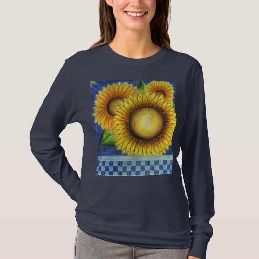Big Sunflower Womens Shirt (Vorderseite)