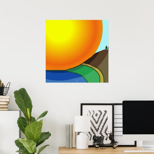 Big Sunrise Poster (Heimbüro)