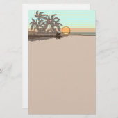 Big Sunset Hawaiian Stationary Briefpapier (Vorne/Hinten)