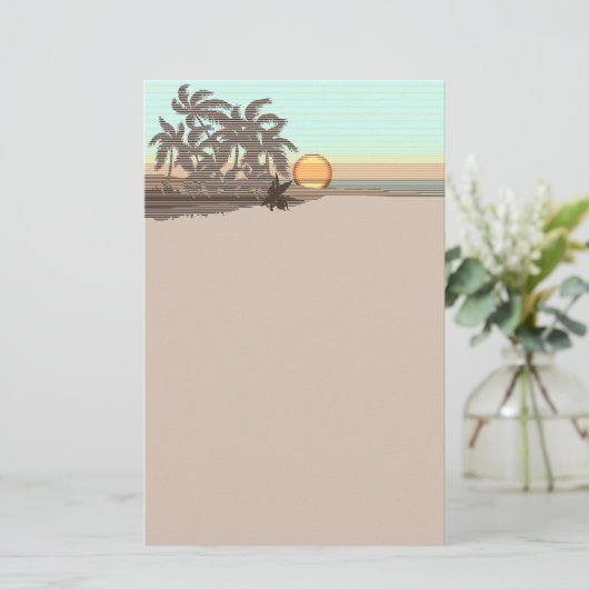 Big Sunset Hawaiian Stationary Briefpapier (Stehend Vorderseite)