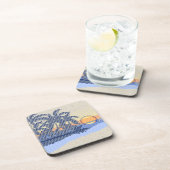 Big Sunset Hawaiian Tiki Bar Cork-gestützte Unters Getränkeuntersetzer (Rechte Seite)