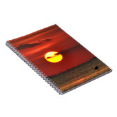 Big Sunset on Water Padre Journal Notebook Notizblock (Rechte Seite)