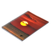 Big Sunset on Water Padre Journal Notebook Notizblock (Linke Seite)