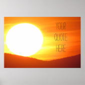 Big Sunset Poster (Vorne)