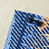 Big Sunset Strip Hawaiian Surfer - Blau Strandtuch (Beispiel)