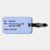 Big Sunset Strip Hawaiian Surfer Gepäckanhänger (Rückseite horizontal)