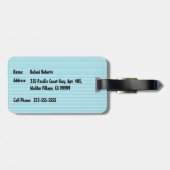 Big Sunset Strip Hawaiian Surfer Gepäckanhänger (Rückseite horizontal)