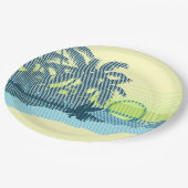 Big Sunset Strip Hawaiian Surfer Pappteller (Schrägansicht)