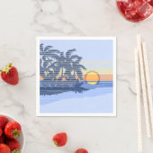 Big Sunset Strip Hawaiian Surfer Serviette (Beispiel)