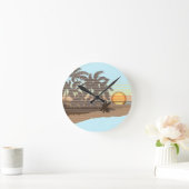 Big Sunset Strip Hawaiian Wall Uhren (Zuhause)