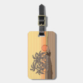 Big Sunset Strip Hawaiianische Surfer Gepäckanhänger (Vorderseite vertikal)