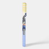 Big Sunset Stripe Hawaiian Blue Case-Mate iPhone Hülle (Rückseite / Rechts)