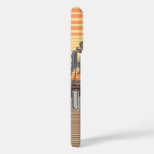 Big Sunset Stripe Hawaiian Yellow Case-Mate iPhone Hülle (Rückseite / Rechts)