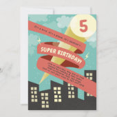 Big Super Cape Einladung (Vorderseite)