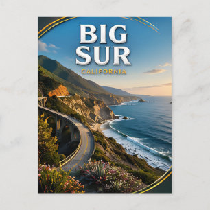 Big Sur Bixby Bridge Küstenlandschaft Postkarte