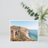 Big Sur Bixby Bridge Pazifikküstenstraße Postkarte (Stehend Vorderseite)