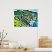 Big Sur Bixby Bridge Print Poster (Küche)