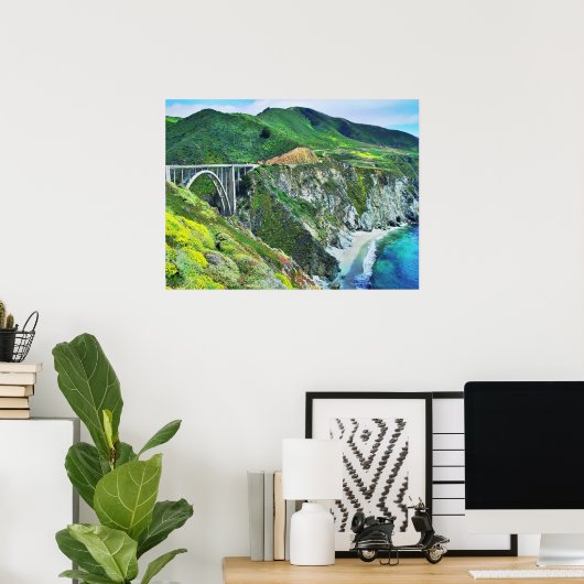 Big Sur Bixby Bridge Print Poster (Heimbüro)