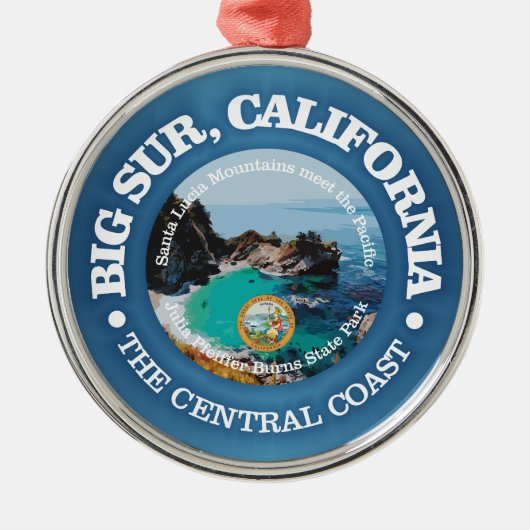 Big Sur (C) Ornament Aus Metall (Vorne)
