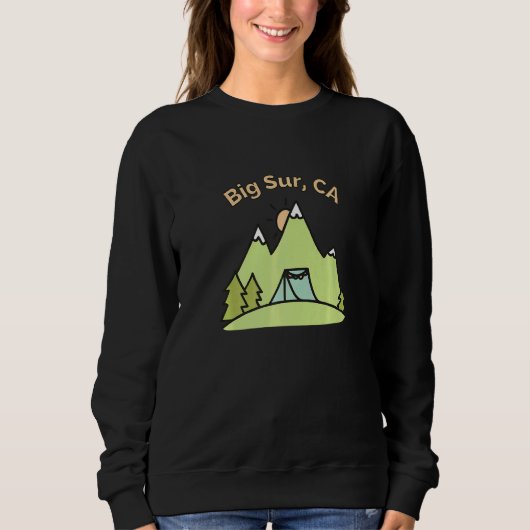Big Sur Ca Wandern Camping & Ausfahrt Sweatshirt (Vorderseite)