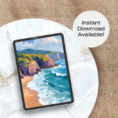 Big Sur, California Aquarellbilder Poster