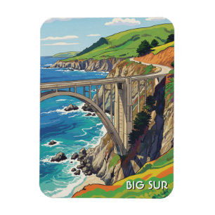 Big Sur California Bixby Bridge Reise Magnet