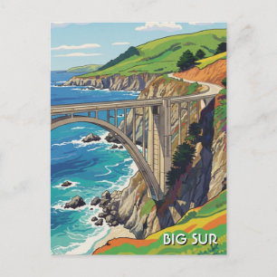 Big Sur California Bixby Bridge Reise Postkarte