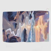 Big Sur, California Coast Painting Golfhandtuch (Horizontal)