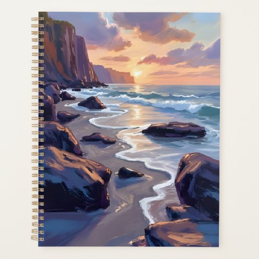 Big Sur, California Coastal Art Painting Planer (Vorderseite)