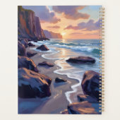 Big Sur, California Coastal Art Painting Planer (Rückseite)