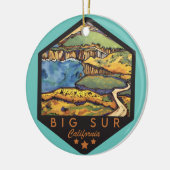 Big Sur California Keramik Ornament (Links)