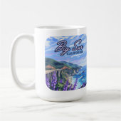 Big Sur California Küste Retro Westküste Kaffeetasse (Links)