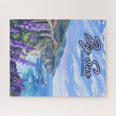 Big Sur California Küste Retro Westküste Puzzle (Horizontal)
