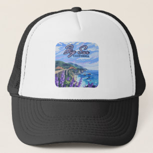 Big Sur California Küste Retro Westküste Truckerkappe
