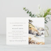 Big Sur, California Landscape Rehearsal Dinner Einladung (Stehend Vorderseite)