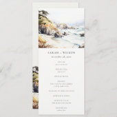 Big Sur, California Landscape Wedding Program Einladung (Vorne/Hinten)