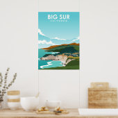 Big Sur California Nature Travel Poster (Küche)