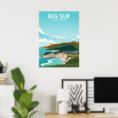 Big Sur California Nature Travel Poster (Heimbüro)