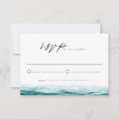 Big Sur California Ocean Beach Tropical RSVP Card Einladung (Vorderseite)