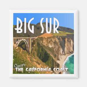 Big Sur California Pacific Coast Highway Magnet