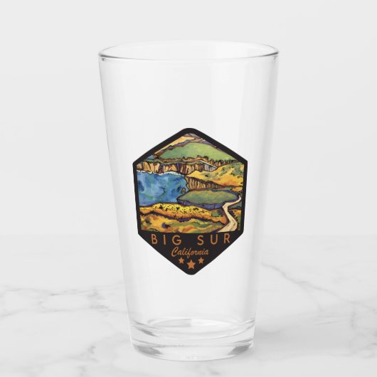 Big Sur California Pint Glass Glas (Vorderseite)