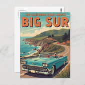 Big Sur California Postkarte (Vorne/Hinten)