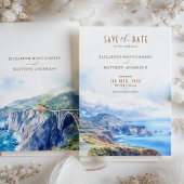 Big Sur California Save the Date Einladung