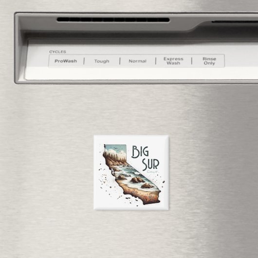Big Sur California Souvenir-Geschenk Magnet (In Situ (Geschirrspüler))