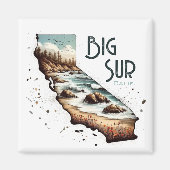Big Sur California Souvenir-Geschenk Magnet (Vorne)