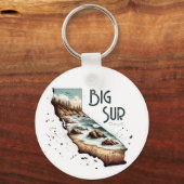 Big Sur California Souvenir-Geschenk Schlüsselanhänger (Vorderseite)