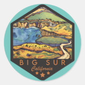 Big Sur California Stickers (Vorderseite)