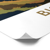 Big Sur California Travel Print Poster (Ecke)