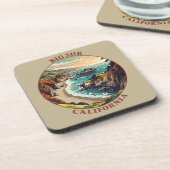 Big Sur California USA Getränkeuntersetzer (Linke Seite)