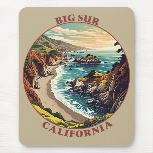 Big Sur California USA Mousepad (Vorne)